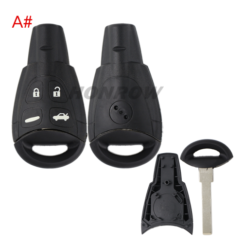 For SAAB 4 button remote key blank with blade