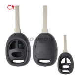 For Opel Saab 3 button remote key blank