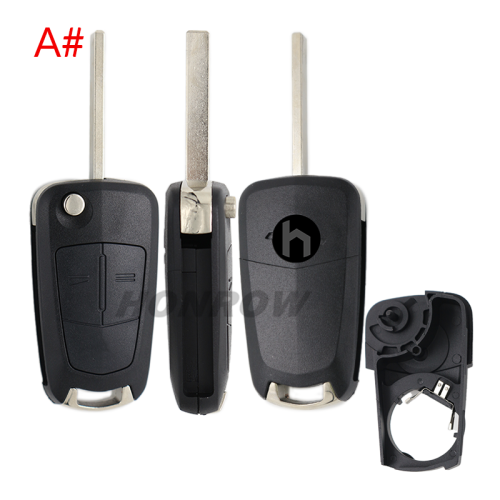 For Opel 2/3 button flip remote key blank
