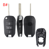 For Opel 3 button remote Key Shell with HU83 407 blade