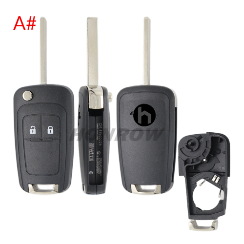 For Opel 2/3/ button remote key blank