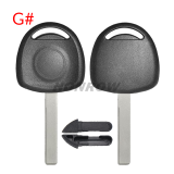 For GTL high quality Opel transponder key blank (No Logo)