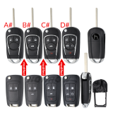 For Opel 2/3/3+1/4+1 button modified remote key blank