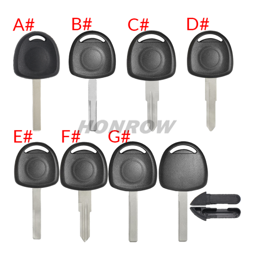 For GTL high quality Opel transponder key blank (No Logo)