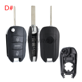 For Opel 3 button remote Key Shell with HU83 407 blade