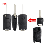 For Opel 2 button modified flip remote key blank