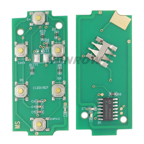 For Chevrolet black 4+1 button remote key with 315mhz FCC ID：M3N32337100