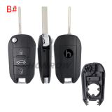 For Opel 3 button remote  Key Shell with VA2 307 blade