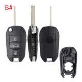 For Opel 3 button remote Key Shell with VA2 307 blade