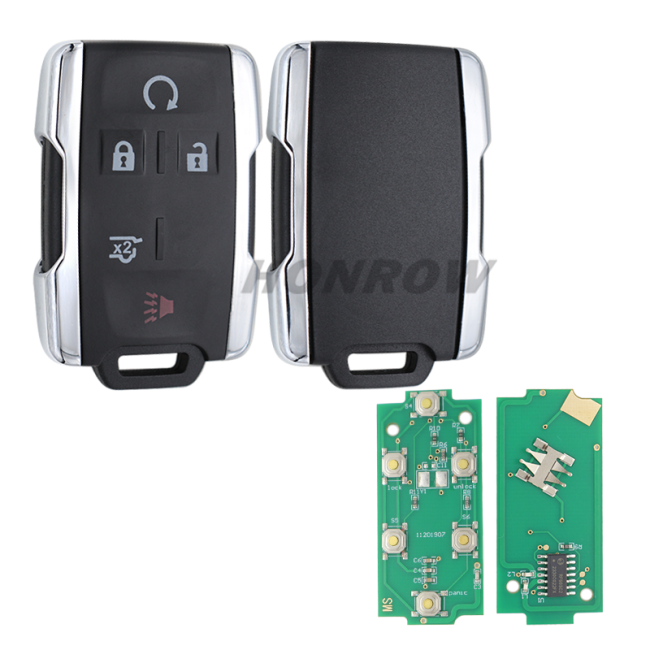 For Chevrolet 4+1 button smart key with 315Mhz FCCID:M3N32337100