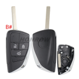 For Opel 2/3/3+1/4+1 button modified remote key blank