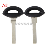 For SAAB Emergency  small key  A#:with narrow blade B#:with wide blade C#:with groove blade