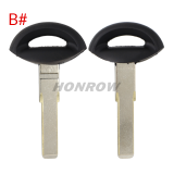 For SAAB Emergency  small key  A#:with narrow blade B#:with wide blade C#:with groove blade