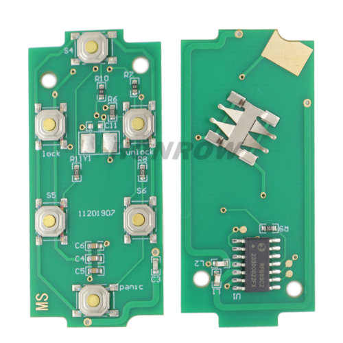 For Chev black 4 button remote key with 315mhz,only has remote function , no ignition fucntion