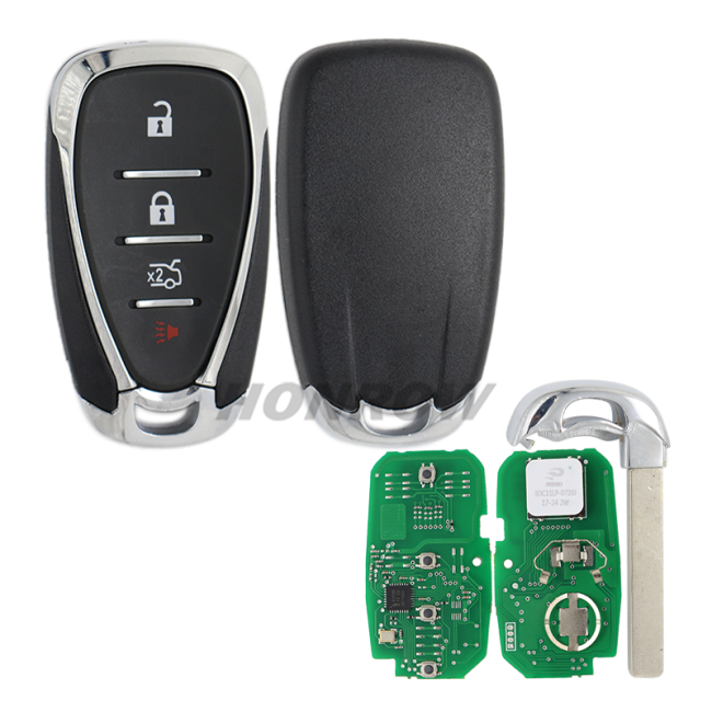 For Chevrolet 3+1 Malibu Cruze Camaro Equinox Spark remote key with ID46 434Mhz