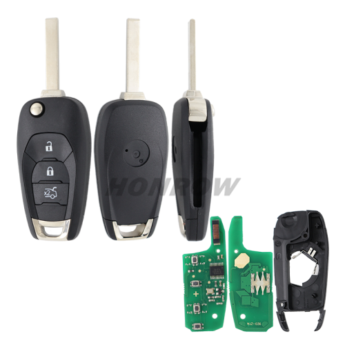 For Chevrolet 3 button flip remote key with PCF7941E /  HITAG 2 / 46 CHIP chip 315Mhz