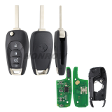 For Chevrolet 4 button flip remote key with PCF7941E /  HITAG 2 / 46 CHIP chip 433Mhz