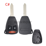 For Chrysler 2/2+1/3/3+1 buttons key blank