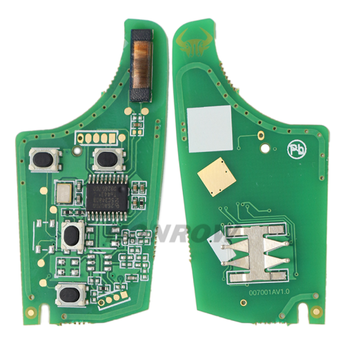 For Chevrolet 4 button remote key with 433mhz PCF7937E Chip