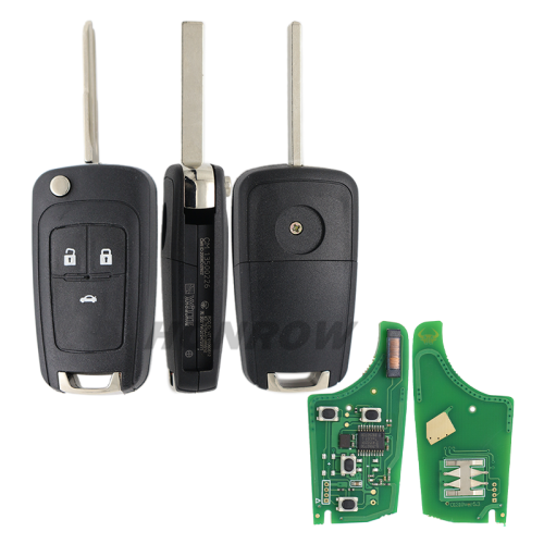 For Chevrolet 3 Button remote key with 315mhz ID46  PCF7937E (Pcf7941E)  Chip