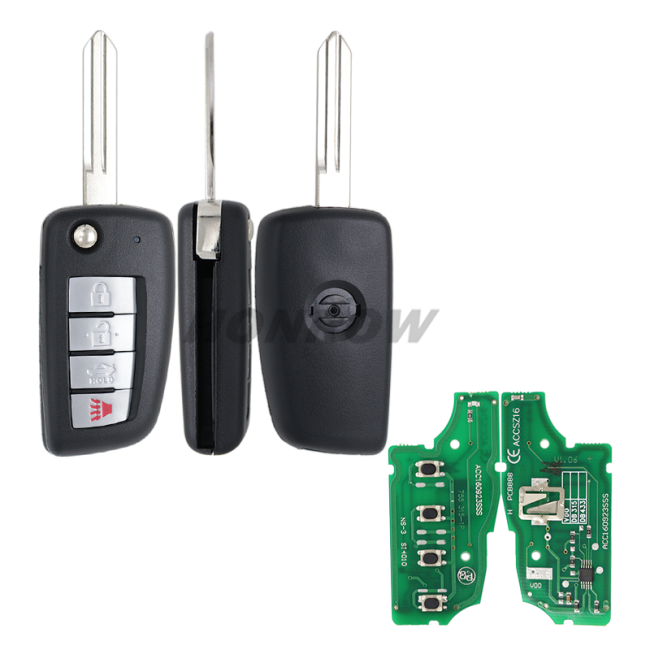 For Nissan 3 button  remote key with 315mhz (VDO modle)