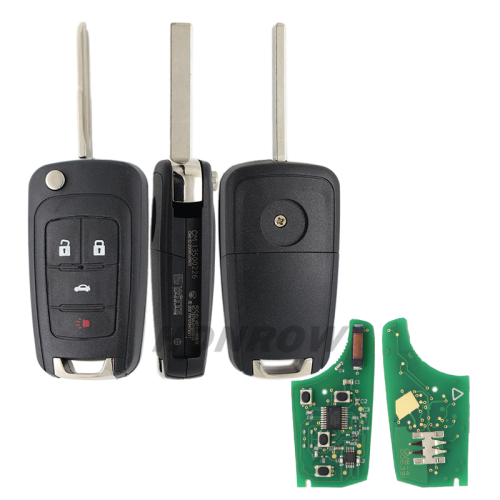 For Chevrolet 3+1 button remote key with 315mhz ID46  PCF7937E(Pcf7941E)   Chip