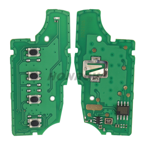 For Nissan 4 button remote key with 433mhz electronic wave modle