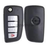 For Nissan 4 button remote key with 433mhz electronic wave modle