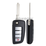 For Nissan 4 button remote key with 433mhz electronic wave modle