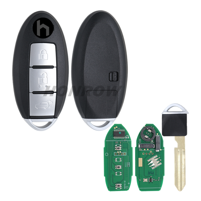 For Nissan 2014 new X-Trail 3 button remote key with 433.92mhz 7945 chip S180144104