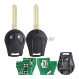 For Nis 2 button remote key with 433mhz ID46 chip