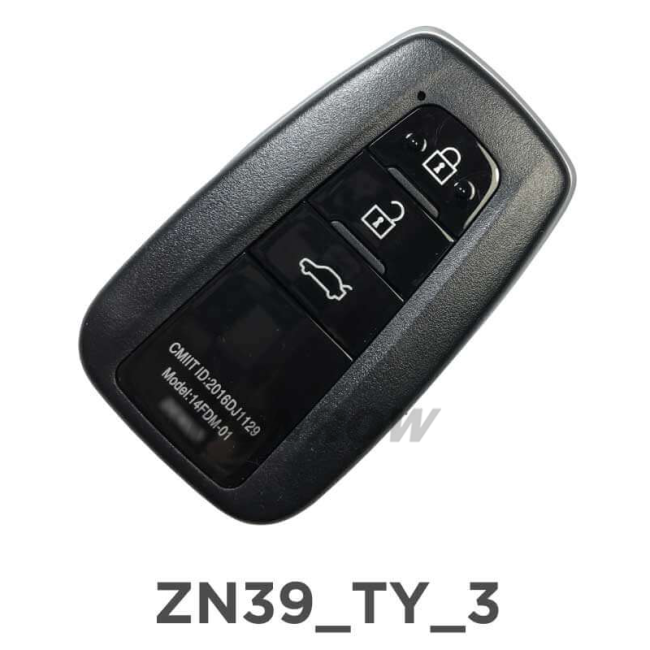 KYDZ ZN39 3 Button Universal Smart Key Excludes emergency key