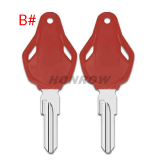 For MV motorcycle key shell with right key blade