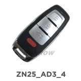 KYDZ ZN25 4 Button Universal Smart Key Excludes emergency key