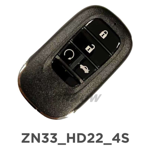 KYDZ ZN33 4 Button Universal Smart Key Excludes emergency key