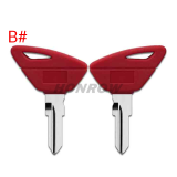 For Aprilia motorcycle transponder key shell without logo