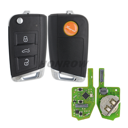 Xhorse MQB Style Smart Proximity Remote Key XSDM04EN 3 Buttons for MINI Key Tool/VVDI2/Key Tool