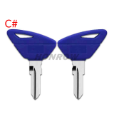 For Aprilia motorcycle transponder key shell without logo