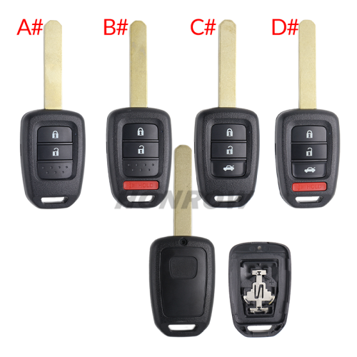 For Honda 2/2+1/3/3+1 button  remote key blank