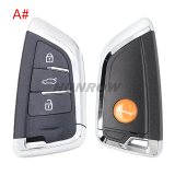 For bmw style 4 button smart key shell used for Xhorse VVDI