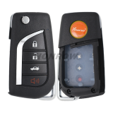 XHORSE XKTO12EN For Toyota Style 4 button Wire Universal Remote Key