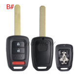 For Honda 2/2+1/3/3+1 button  remote key blank