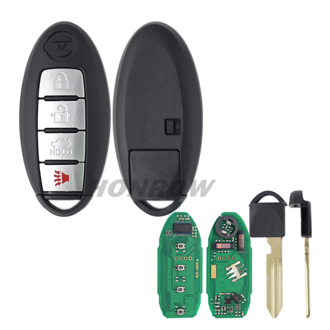 For Nis 4 button remote key for Nis Teana  433.92mhz chip:7953X Continental: S180144018 IC:7812D-S180014 ANATEL-2845-11-2149 FCCID:KR5S180144014  CMIIT ID:2011D)2917 RLVCOSM-0819