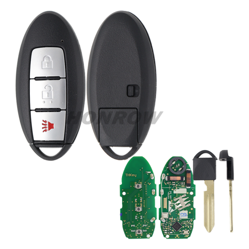 For Nissan Keyless go 3 button Smart Remote Car Key with 433 Mhz 4A chip  FCCID: KR5TXN1, Continental: S180144502
