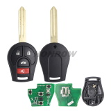 For Nis 3+1 button remote key with 433mhz ID46 chip
