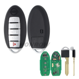 For Nissan 5 button Smart Remote Car Key With  433.92MHz PCF7952A / HITAG 2 / 46 CHIP FCCID:CWTWB1G744