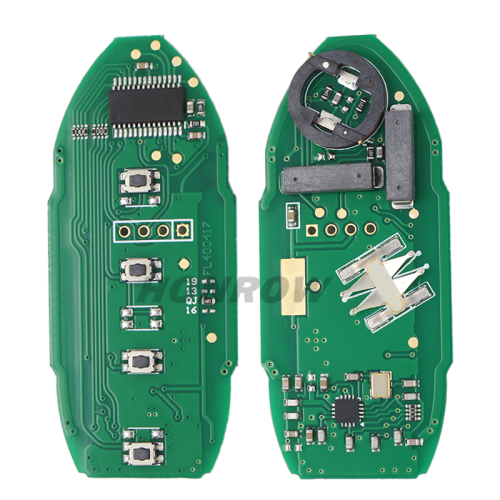 For Nissan 4 button remote key 433.92mhz, chip: 7945M(4A) for 2016 Nissan Rogue FCCID:kr5s180144106