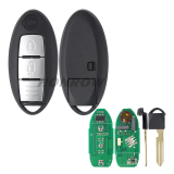 For Nissan Micra K13 March K13 Leaf Smart Remote Car Key Fob 2 Buttons with 315MHz PCF7952A / HITAG 2 / 46 CHIP TWB1J701  OE: 85E3-1HH0D