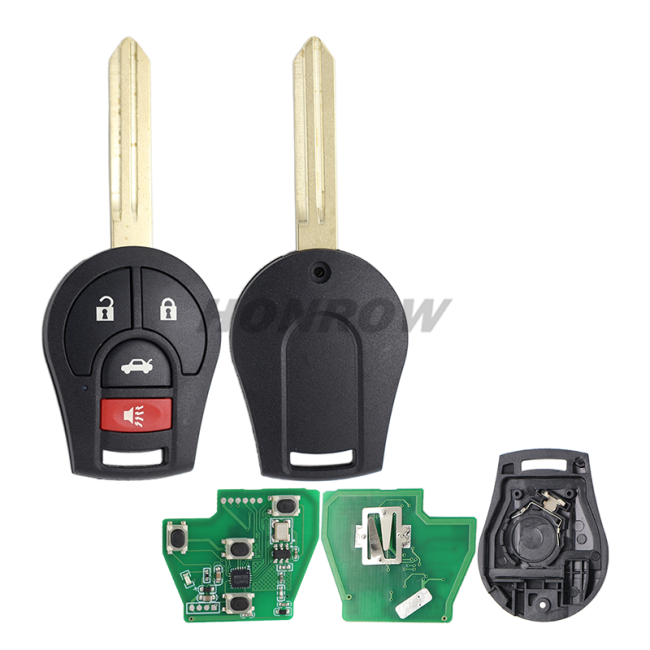 For Nis 3+1 button remote key with 315mhz ID46 chip