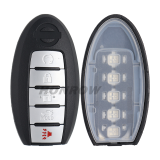 For Nissan 5 button Smart Remote Car Key With  433.92MHz PCF7952A / HITAG 2 / 46 CHIP FCCID:CWTWB1G744